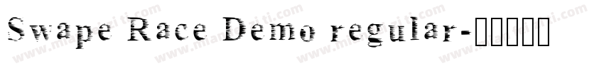 Swape Race Demo regular字体转换
